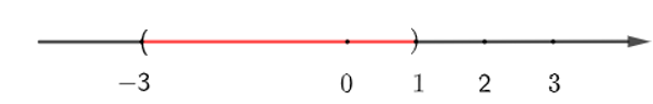 Xác định các tập hợp sau và biểu diễn chúng trên trục số:  a) [– 3; 7] ∩ (2; 5);  b) (– ∞; 0] ∪ (– 1; 2) (ảnh 4)