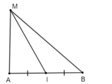 Cho I là trung điểm của đoạn thẳng AB và điểm M tùy ý. Chứng minh rằng (ảnh 1)