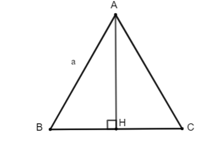 Cho tam giác ABC đều cạnh a, AH là đường cao. Tính (ảnh 1)