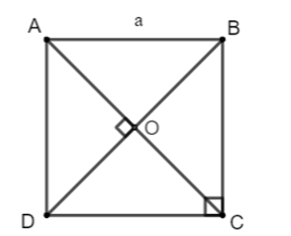 Cho hình vuông ABCD cạnh a. Tính các tích vô hướng sau (ảnh 1)