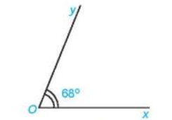 Vẽ tia phân giác Oz của góc xOy có số đo bằng 68o, sử dụng thước đo góc theo hướng dẫn. Nếu Oz là tia (ảnh 2)