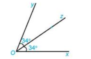 Vẽ tia phân giác Oz của góc xOy có số đo bằng 68o, sử dụng thước đo góc theo hướng dẫn. Nếu Oz là tia (ảnh 4)