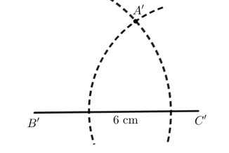 - Dùng thước đo góc kiểm tra xem các góc tương ứng của hai tam giác ABC và (ảnh 2)