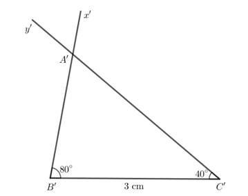 Vẽ thêm tam giác A'B'C' sao cho (ảnh 2)