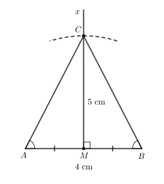 Kiến trúc sư vẽ bản thiết kế ngôi nhà hình tam giác theo tỉ lệ 1 : 100. Biết rằng ngôi nhà cao 5 m, bề ngang mặt sàn rộng (ảnh 2)
