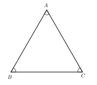 Một tam giác có gì đặc biệt nếu thỏa mãn một trong các điều kiện sau: a) Tam giác có ba góc bằng nhau. b) Tam giác cân có một góc bằng 60o (ảnh 1)