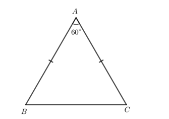 Một tam giác có gì đặc biệt nếu thỏa mãn một trong các điều kiện sau: a) Tam giác có ba góc bằng nhau. b) Tam giác cân có một góc bằng 60o (ảnh 2)
