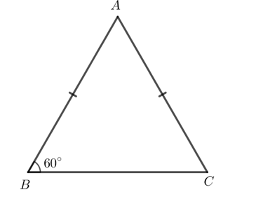 Một tam giác có gì đặc biệt nếu thỏa mãn một trong các điều kiện sau: a) Tam giác có ba góc bằng nhau. b) Tam giác cân có một góc bằng 60o (ảnh 3)