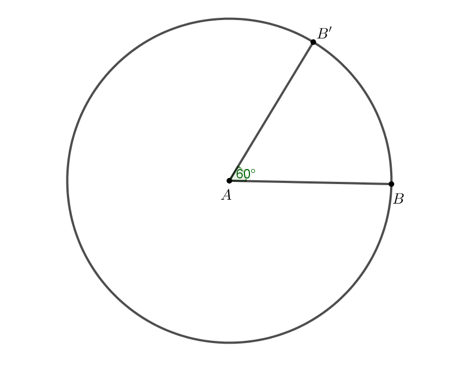 Vẽ tam giác biết độ dài hai cạnh và góc xen giữa Vẽ tam giác ABC có AB = 6 cm, AC = 5 cm (ảnh 4)