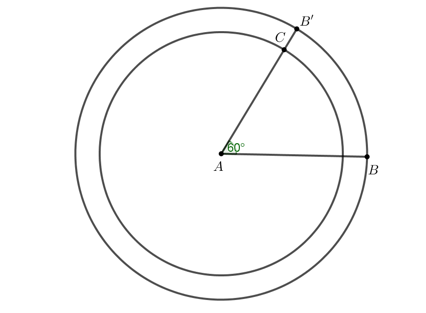 Vẽ tam giác biết độ dài hai cạnh và góc xen giữa Vẽ tam giác ABC có AB = 6 cm, AC = 5 cm (ảnh 5)