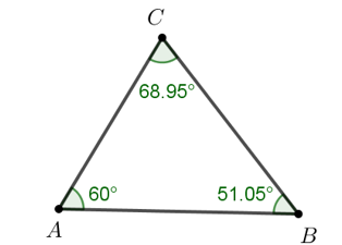 Tam giác ABC có phải là tam giác nhọn không? Em hãy sử dụng công cụ (ảnh 7)