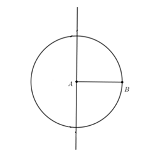 Vẽ tam giác ABC vuông tại A, AB = 4 cm, BC = 6 cm. Gợi ý:  - Vẽ đoạn thẳng AB = 4 cm. - Vẽ C là giao điểm của đường tròn (ảnh 4)