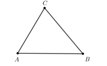 a) Em hãy trình bày các bước dùng phần mềm Geogebra để vẽ tam giác ABC có (ảnh 10)