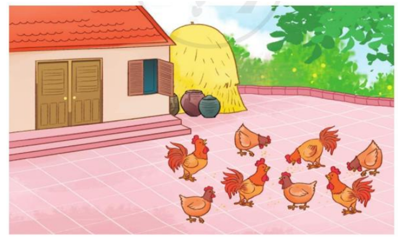Bài toán: Mỗi con gà có 2 chân. Hỏi 8 con gà có tất cả bao nhiêu chân (ảnh 2)