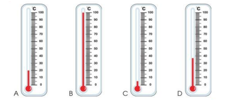 Đọc nhiệt độ trên mỗi nhiệt kế sau (ảnh 1)