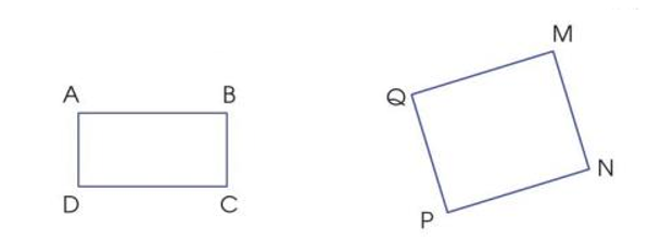 a) Dùng ê ke và thước thẳng để kiểm tra mỗi hình dưới đây có phải là hình chữ nhật hay không.   b) Đo rồi cho biết độ dài các cạnh của mỗi hình chữ nhật trên (ảnh 1)