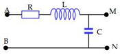 Một mạch điện gồm điện trở thuần R, cuộn cảm thuần có hệ số tự cảm L và tụ có điện dung C được mắc như hình vẽ. (ảnh 1)