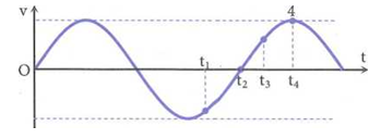 Hình vẽ là đồ thị biểu diễn sự phụ thuộc của vận tốc V vào thời gian t của (ảnh 1)