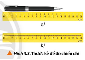Quan sát Hình 3.3, em hãy xác định sai số dụng cụ của hai thước đo (ảnh 1)