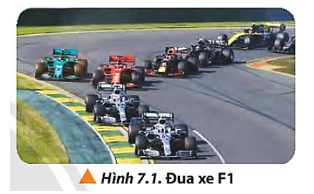 Trong giải đua xe F1 (Hình 7.1) các tay đua phải hoàn thành một chặng đua dài khoảng 300 km trong khoảng thời gian ngắn nhất (ảnh 1)