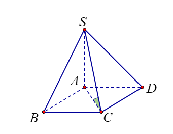 Cho hình chóp S.ABCD có đáy ABCD là hình vuông cạnh a, hai mặt phẳng (SAB) và (SAD) (ảnh 1)
