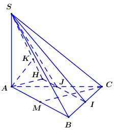 Cho hình chóp S.ABC có đáy là tam giác đều cạnh a, cạnh bên (ảnh 1)
