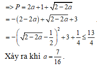 Tìm giá trị lớn nhất của P=|z^2-z|+|z^2+z+1| với z là số (ảnh 2)
