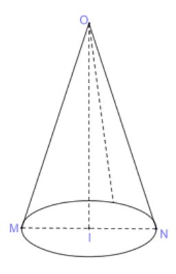 Trong không gian cho tam giác OIM vuông tại I (ảnh 1)