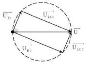 Đặt điện áp \(u = 180\sqrt 2 \cos \omega {\rm{t}}({\rm{V}})\)  (với ω không đổi) vào hai đầu đoạn mạch AB gồm  đoạn (ảnh 1)