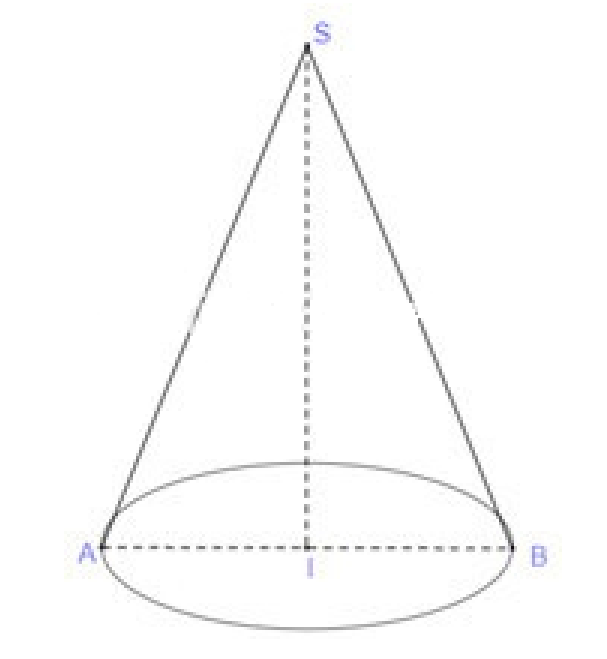 Thiết diện qua trục của một hình nón là một tam giác đều có diện tích bằng (ảnh 1)