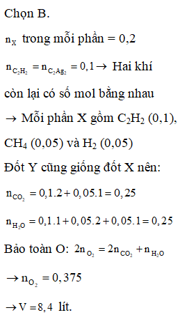 Cho hỗn hợp chất rắn gồm CaC2, Al4C3, Ca vào nước dư thu được (ảnh 1)
