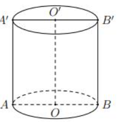  Mặt phẳng đi qua trục hình trụ, cắt hình trụ theo thiết diện là hình vuông cạnh bằng 2a. Thể tích khối trụ bằng (ảnh 1)