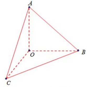 Cho tứ diện O.ABC có OA,OB,OC đôi một vuông góc và OA = 3a,OB = OC = 2a. Thể tích V khối tứ diện đó là (ảnh 1)