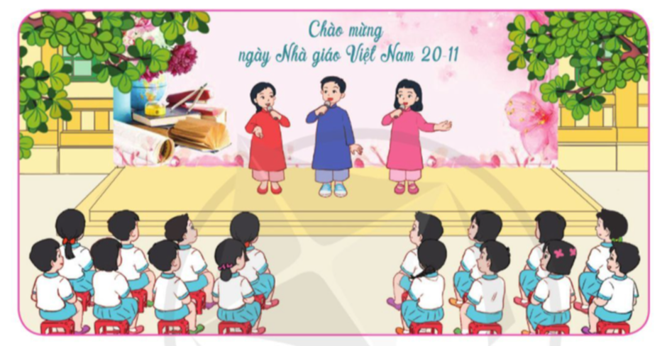 Chào mừng ngày Nhà giáo Việt Nam 20 – 11 - Tham gia biểu diễn văn nghệ. (ảnh 1)