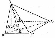 Cho hình chóp S.ABCD có đáy là hình thang vuông tại A và B. (ảnh 1)