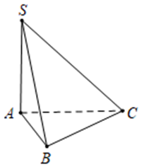 Cho hình chóp S.ABC có đáy ABC là tam giác vuông cân tại B (ảnh 1)