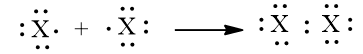 Tham khảo Bài 12 (Liên kết cộng hoá trị), hãy:  a) Mô tả sự hình thành liên kết trong phân tử halogen bằng công thức electron. (ảnh 1)