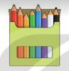 Mỗi hộp bút có 8 chiếc bút chì màu:  (ảnh 1)