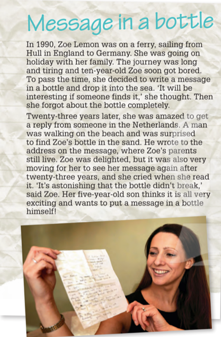 Read the text. Who replied to Zoe's message? When did they reply, and from where? (Đọc văn bản. Ai đã trả lời tin nhắn của Zoe? Họ trả lời khi nào, và từ đâu?) (ảnh 1)