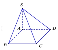 Cho hình chóp S.ABCD có đáy là hình vuông cạnh a, SA vuông góc (ABCD) (ảnh 2)