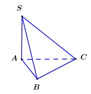 Cho hình chóp S.ABC có SA vuông góc với mặt phẳng (ABC), SA = a (ảnh 1)