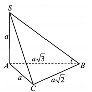 Cho hình chóp S.ABC có đáy là tam giác vuông tại C, (ảnh 1)