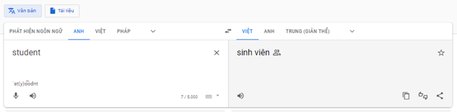 Sử dụng Google Translate để dịch từ một ngoại ngữ sang tiếng Việt. Đảo lại vai trò (ảnh 1)