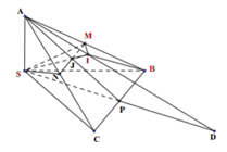 Cho hình chóp S.ABC có mỗi mặt bên là một tam giác vuông và  SA=SB=SC=a (ảnh 1)