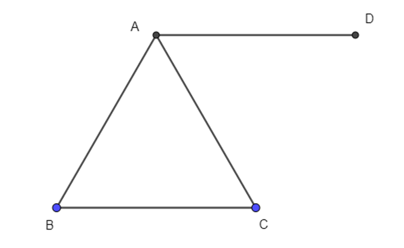Cho tam giác đều ABC. Tính (vecto AB, vecto BC) (ảnh 1)