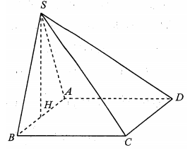 Cho hình chóp S.ABCD có đáy ABCD là hình vuông cạnh a (ảnh 1)