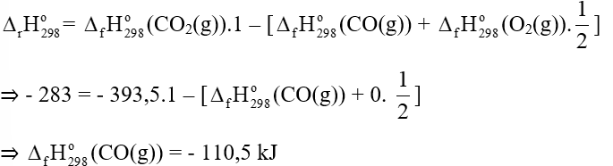 Cho biết biến thiên enthalpy của phản ứng sau ở điều kiện chuẩn: (ảnh 1)