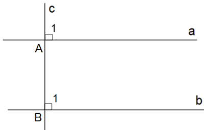 Cho định lí: “Hai đường thẳng phân biệt cùng vuông góc với một đường thẳng (ảnh 1)