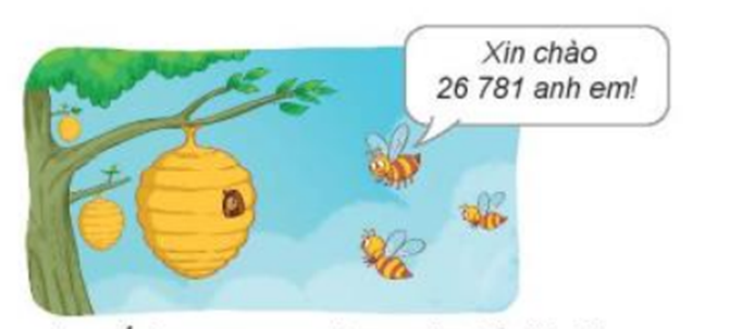 a) Dựa vào số lượng ong, chọn câu trả lời đúng (ảnh 1)