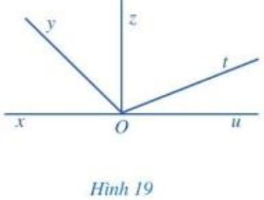 a) Tìm hai góc kề nhau trong mỗi hình 18a, 18b: (ảnh 2)